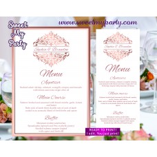 Rose gold menu cards printable,Rose gold wedding menu,(114) Rose gold menu cards printable,Rose gold wedding menu,(114)